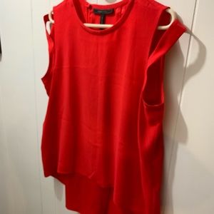 BCBG Beautiful red silk top